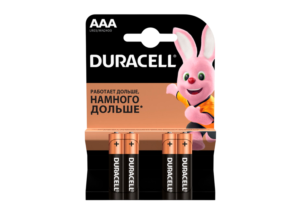 Елемент живлення (батарейка) DURACELL LR3 (ААА)