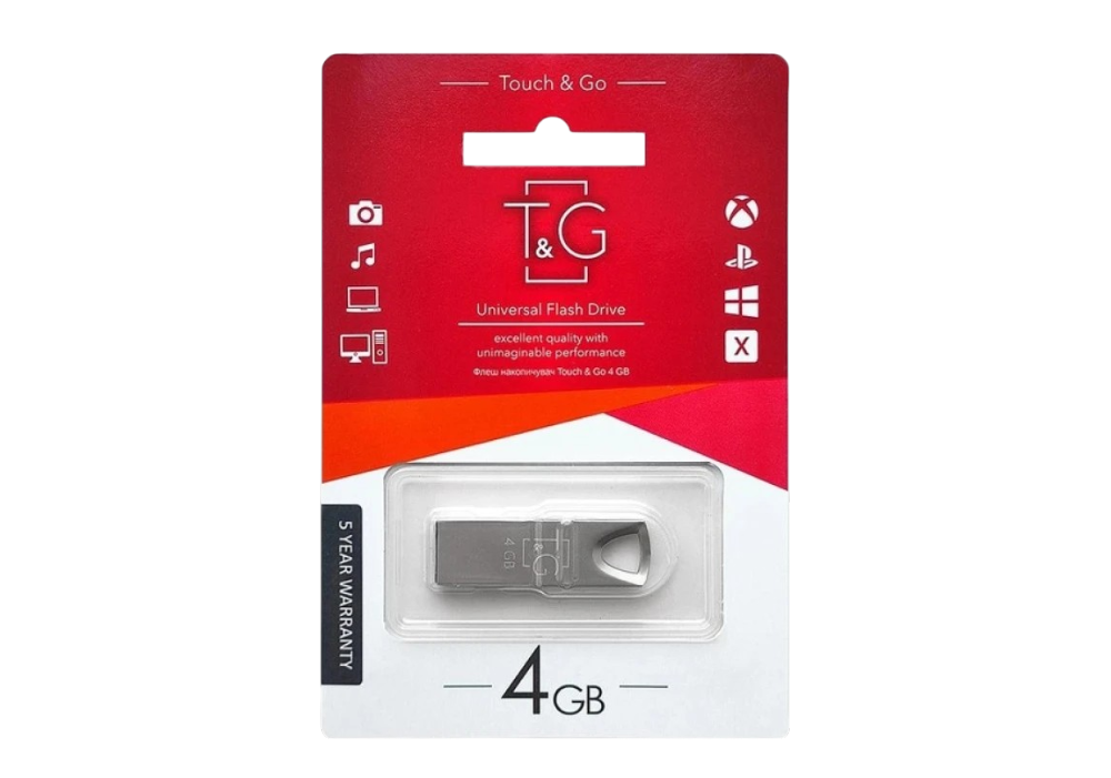 Флеш пам'ять "T&G" 4GB металева серія