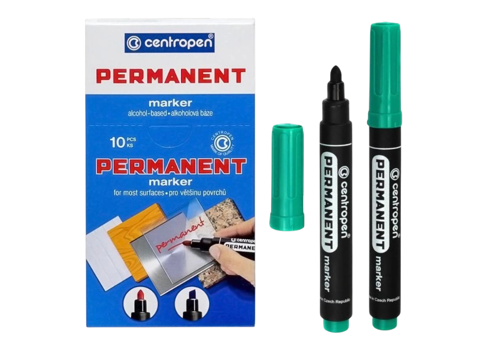 Маркер "Centropen" /8566/03/ перманентний КРУГЛИЙ
