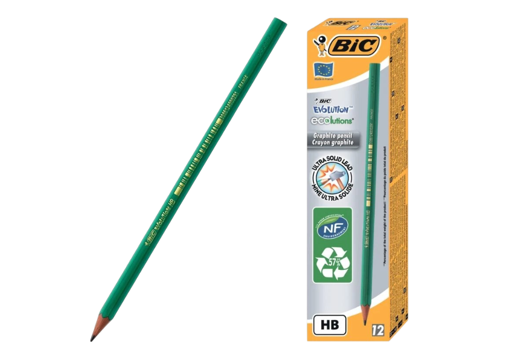 Олівець простий "BIC" Evolution 650 HB без гумки