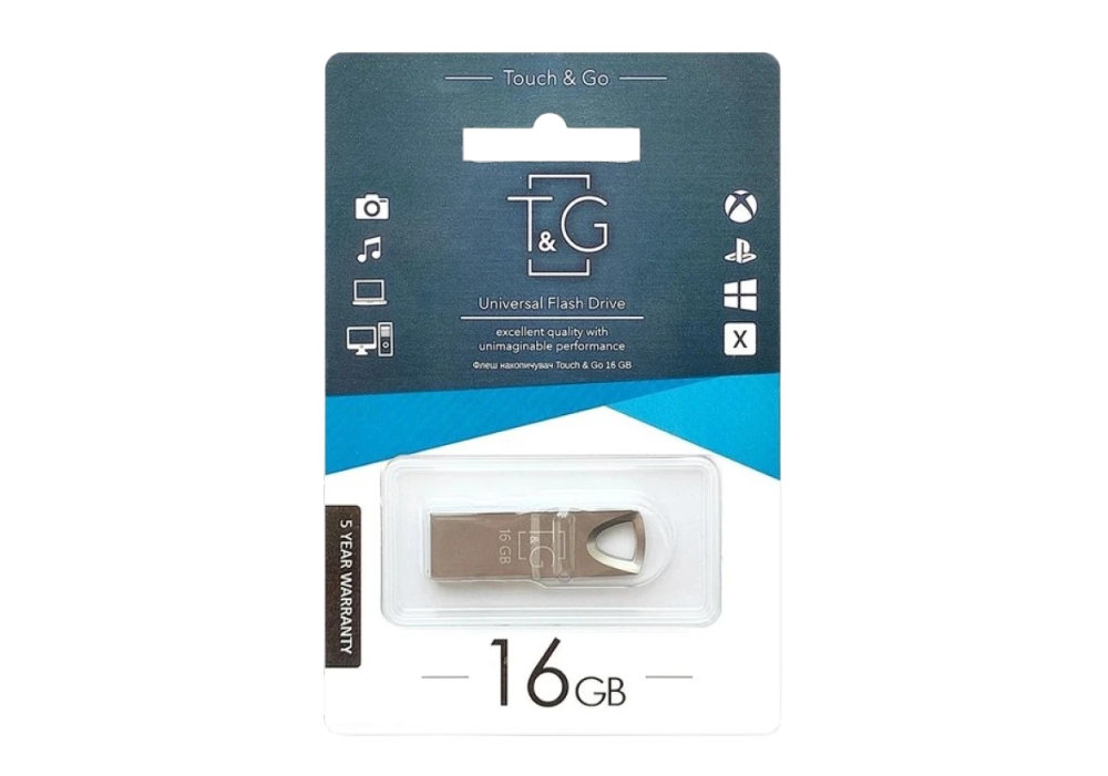 Флеш пам'ять "T&G" 16GB металева серія