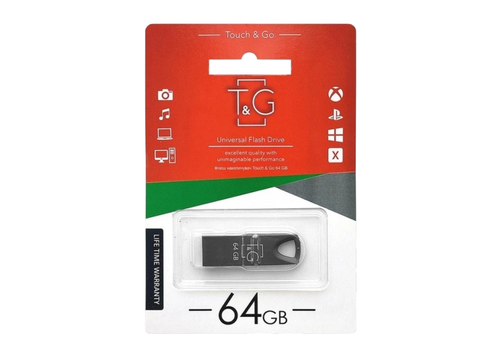 Флеш пам'ять "T&G" 64GB металева серія