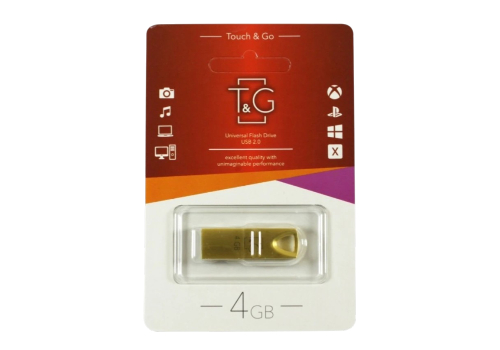 Флеш пам'ять "T&G" 4GB металева серія