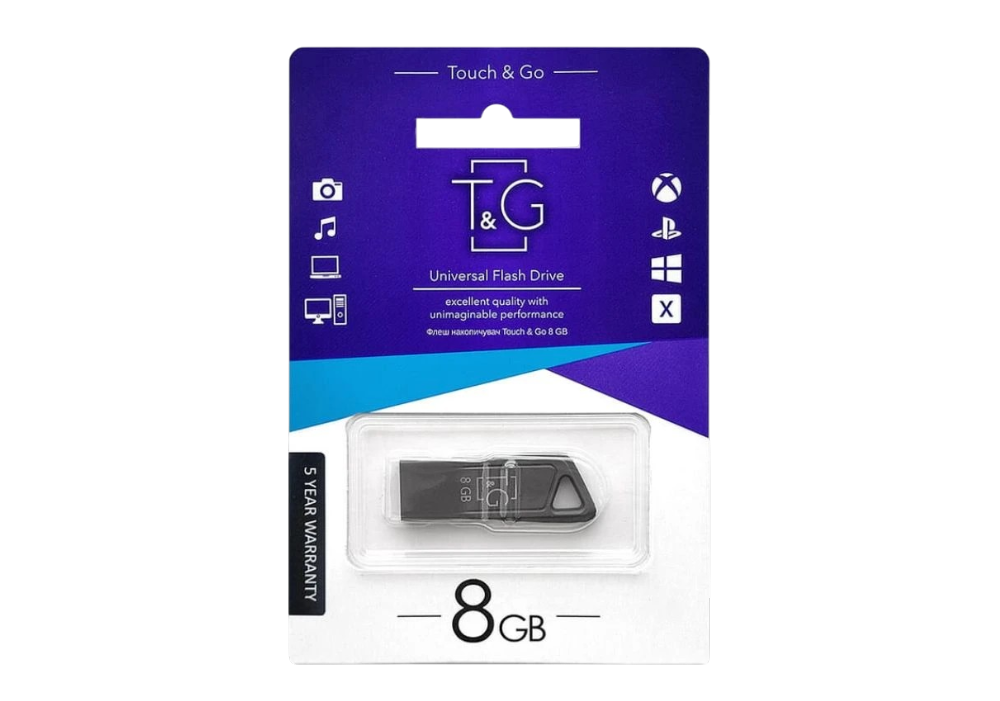 Флеш пам'ять "T&G" 8GB металева серія