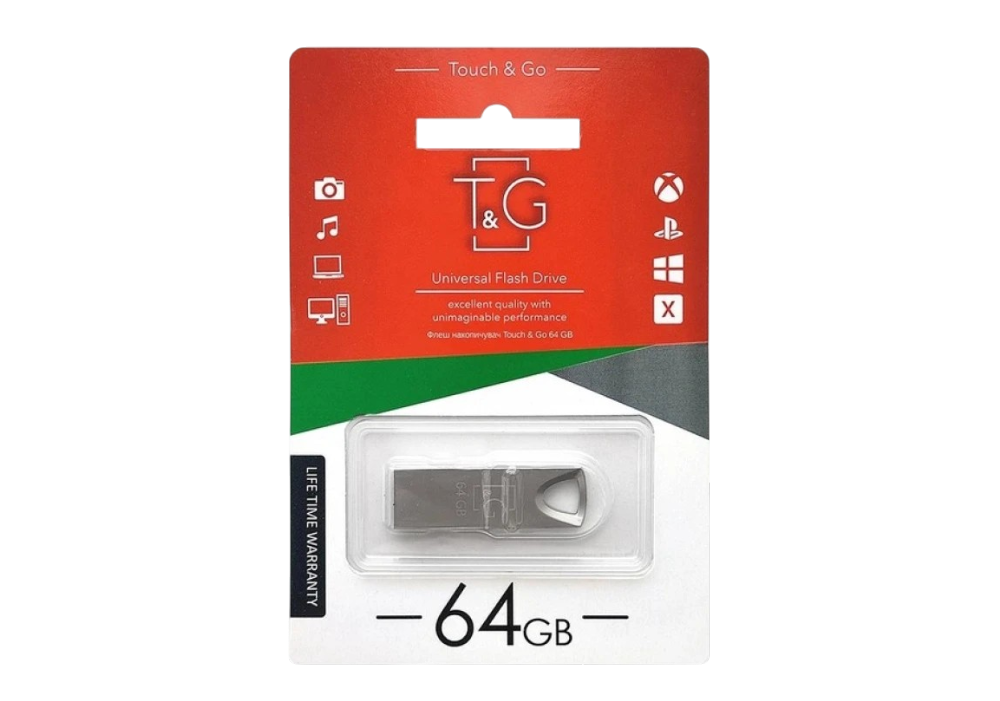 Флеш пам'ять "T&G" 64GB металева серія