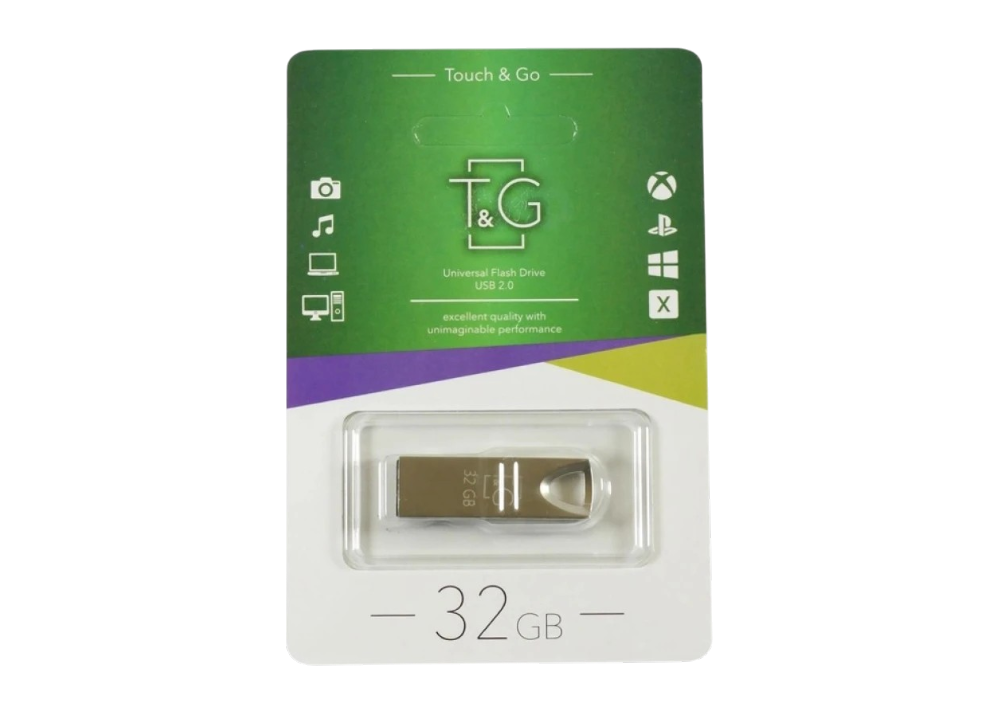 Флеш пам'ять "T&G" 32GB металева серія