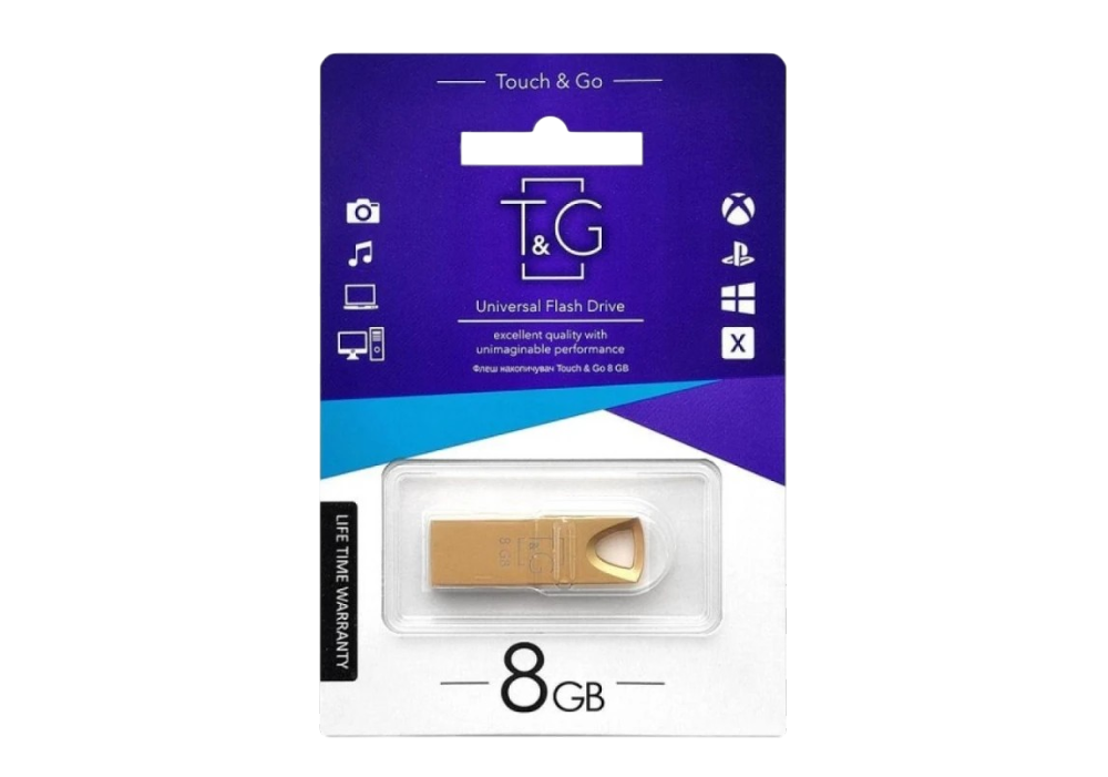 Флеш пам'ять "T&G" 8GB металева серія