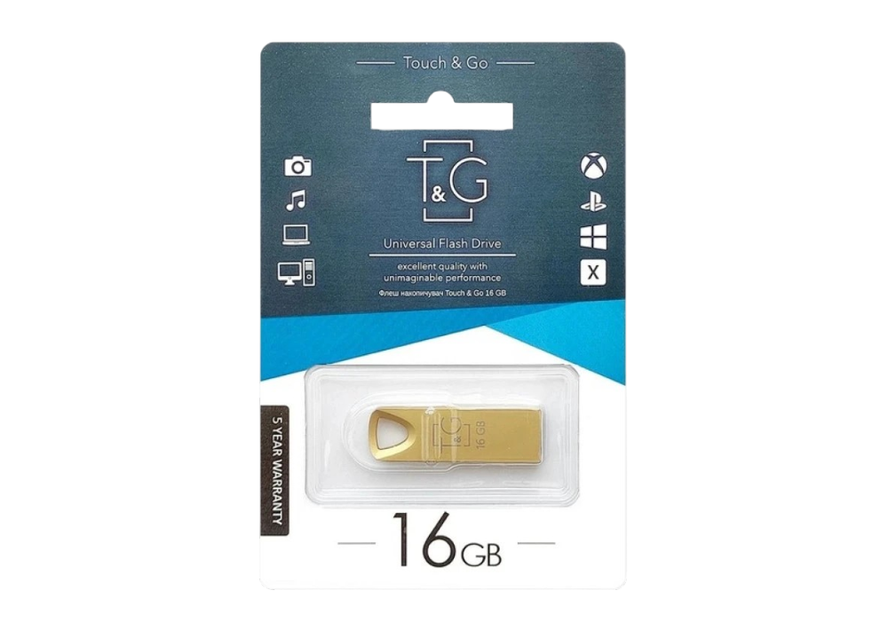 Флеш пам'ять "T&G" 16GB металева серія